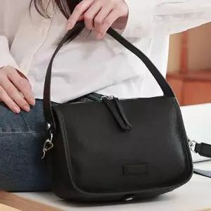 소가죽 토트 숄더백 심플 미니 호보백 크로스백