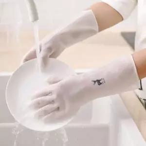 니트릴 고무장갑 주방용 라텍스 설거지장갑 화이트 5개입 2248760 J