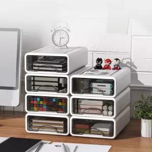 사무실 서재 책상 소품 수납 데스크 서랍 모듈 적층식 정리함 보관함