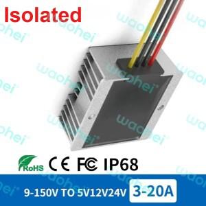 절연형 12V 36V 48V 60V 72V 84V 100V DC - 5V 24V 벅 스텝다운 컨버터 자동차용 전압
