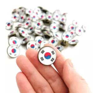 태극기 뱃지 경축일 브로치 Dtv6+4JKF