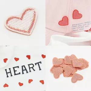 의류 와펜 하트 패브릭 리폼 자수 스티커 dFq9+2Fxt