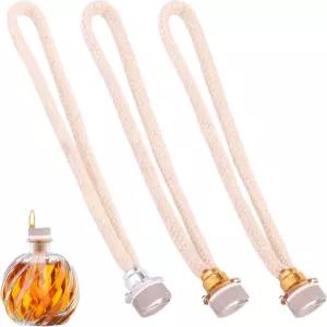 3pcs 향기 오일 램프 심지 땋은 교체용 디퓨저 아로마테라피 홈 데코레이션을 위한 촉매 버너 공기 제어 금