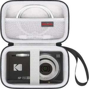 코닥 픽스프로 FZ55 / 16MP 디지털 카메라용 엘론보 휴대용 케이스 브이로그 보관 홀더 T트랩백 메시백