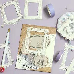 다꾸 엔틱 미러 프레임 프렌치 포토 다이어리꾸미기 다이어리데코