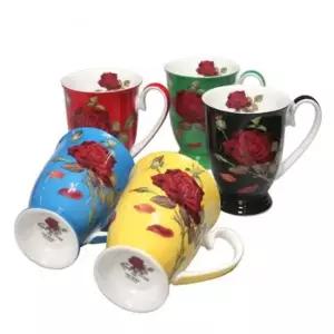 커피잔 도자기 머그컵 머그잔 물컵 찻잔 5P 세트 FA 물잔