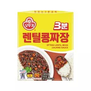 오뚜기 3분 렌틸콩짜장 200g X 12개 [BGX86498]