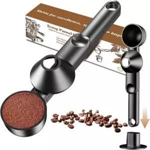 갈은 커피 단백질 파우더 차 재사용 가능한 K컵 리필러 2TBSP 지저분하지 않은 깔때기 디자인으로 유출을