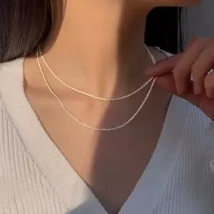 [루즈루나]타치크 실버925 체인 은목걸이