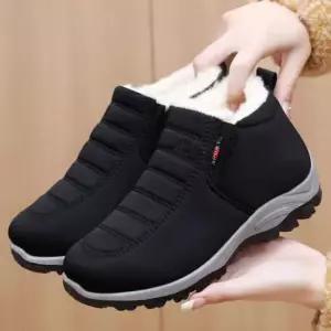 로퍼신발 겨울 여자 털슬립온 데일리 털신발 패딩 슈즈