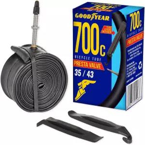 굿이어 자전거 튜브 - 내구성이 뛰어난 부틸 고무를 사용한 간편한 설치 및 인플레이션 타이어