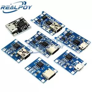 호환  보호 기능이 있는 TP4056 듀얼 기능 5V 1A 마이크로 TYPE-C USB 18650 리튬 배터리 충전 보드 충전기