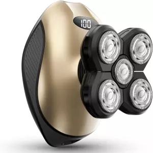 여성용 전동 면도기 5-in-1 충전식 바디 - 방수 습식 드라이 헤어 리무버 레이디 페이스 언더암 비키니