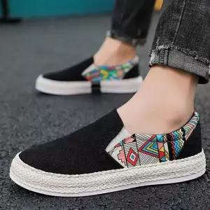 남성 3컬러 코듀로이 슬립온 보헤미안 겨울 스니커즈