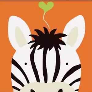 피포페인팅 GM206 얼룩말 DIY명화그리기 셀프페인팅