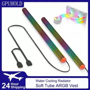 공랭쿨러 GPUHOLD 5V 3PIN ARGB 물 쿨링 호스 튜브 컴퓨터 케이스 워터 쿨러 램프 커버 조끼