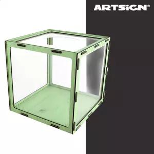 아트 싸인 조립식 응모함 만들기 연두