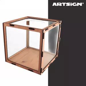 아트 싸인 조립식 응모함 만들기 갈색