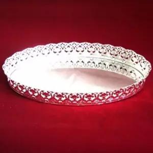 화장품 진열 백합쟁반 실버 (중) 보관 정리 장식대