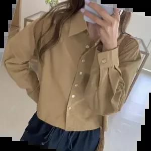 루즈핏셔츠 베이지색상 카라셔츠 여성 셔츠 데일리 봄 가을 긴팔 조거팬츠 트레이닝바지