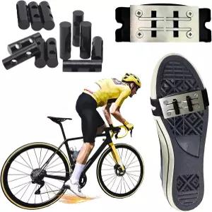 Q.큐티안스 자전거 신발 커버 밑창 플린트 마찰 스파크 부츠 패드 스포츠 슬라이더 플레이트 전기 액세서리