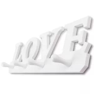 LOVE 4구 후크 디자인 벽걸이 후크 부착식 행거 고리 인테이러후크