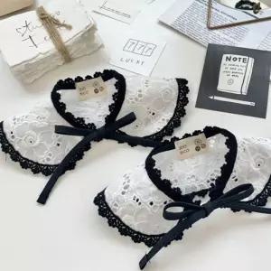 강아지 카멜리아 케이프 1P 반려견 레이스 반다나 강아지케이프