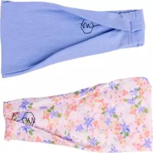 메이븐 스레드 4인치 여성용 와이드 운동용 헤드밴드(2팩) - 헬스장 러닝 요가용 미끄럼 방지 스웨트밴드