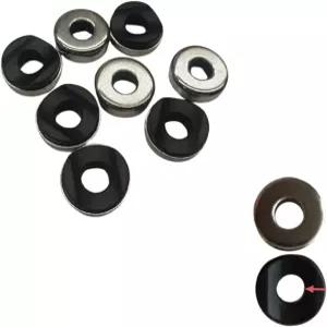 YehVeh 10팩 자전거 시트 클램프 와셔 교체용 6mm 곡선 스페이서 칼라 합금 포스트 퀵 릴리스 핀 M6 볼트