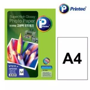 [문구/오피스] 포토용지 V7310 A4 20매 고광택 프린텍