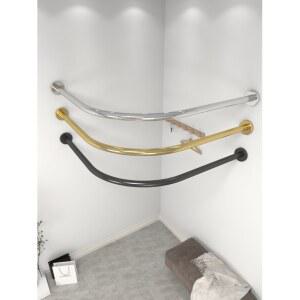 피팅룸 커튼 U형 코너 도어커튼 스튜디오 모서리 탈의실옷장 세트 코너커튼 60