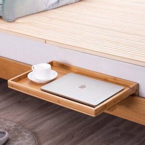 침대선반 걸이 사이드 수납 선반 나무 보조 원목 거치대 수납걸이 탁자 난간 침대테이블