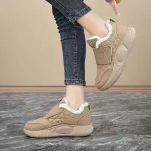 [오너클랜]인기상품 여성 털안감 끈없는 운동화 1P 하이탑 따뜻한 신발 [WFKXQA6_260415]