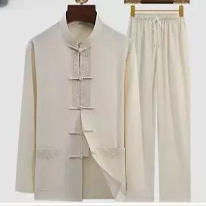 남자 코스튬 슈트 긴팔 의상 전통 중식당 치파오 공연복 중국옷 촬영