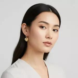 [코치] 하트 참 후프 귀걸이 155011313