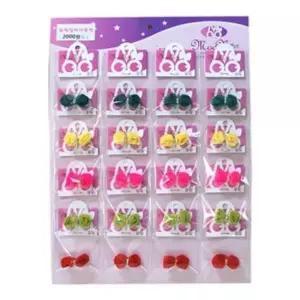 [반려] 머리핀 문펫 큐빅장미 애견핀 20개입 강아지 자동핀