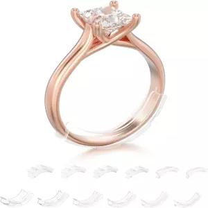 루즈 링 여성용 TUZAMA 보이지 않는 사이즈 조절기 남성-12 팩 다양한 밴드 폭을 위한 12가지 크기 얇은