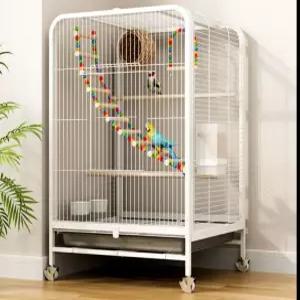 새장 50x38x77CM 앵무새 놀이터 1.2CM 케이지 대형 아크릴 새집