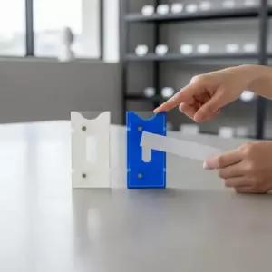 [JED] 네임택 자석 10P 앵글택 철제 선반 이름표 식별표 비품실 랙 100x40