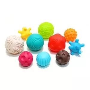 캐스비스포츠 신기한 모양 오감발달 안전 아기용 쉐이프공 10종 세트