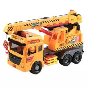 뽀로로 경광등 레버 메인붐 작동 운전석 회전 크레인 장난감 선물