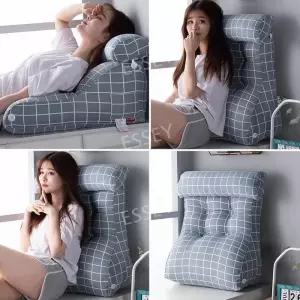 돌쇼파 쇼파 쿠션 허리보호 삼각 등받이 등쿠션 허리쿠션 침대