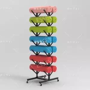 요가매트정리함 필라테스 홈트 정리대 짐볼 수납통 트롤리 거치대