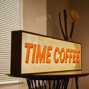 간판 돌출간판 아크릴 60cm 박스 프레임 LED