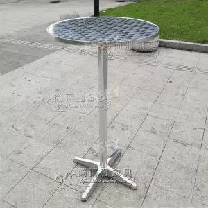 바 높은 테이블 접이식 원형 홈바 칵테일 스텐테이블