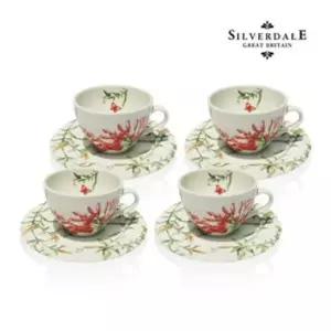 빈티지커피잔 (사은품)실버데일 에덴핑크 빈티지 커피잔 찻잔 빈티지접시