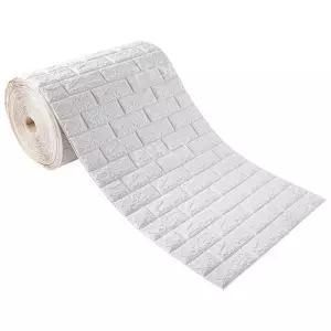 방수 방풍 인공벽 벽돌 부착형 흰색 방습 벽지 모양