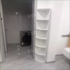 화이트 코너장 선반 책장 인테리어 모서리 수납장 거실 코너 심플