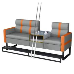 당구장의자 소파 포켓볼 커피 대기 사이드테이블 일체형 휴게실 라운지