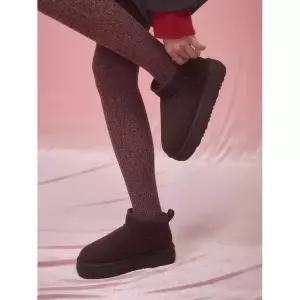 SHOOPEN 신세틱 스웨이드 웜 플랫폼 숏부츠 HPCV8FFV04 384672